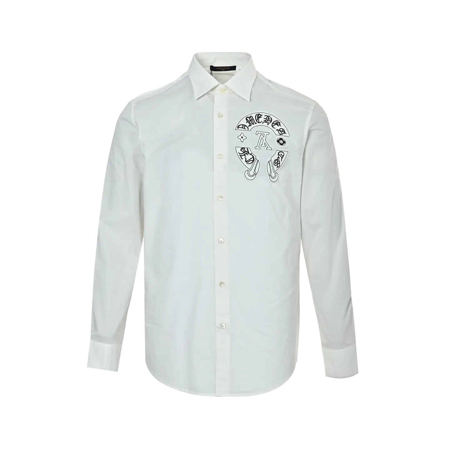 Louis Vuitton/Louis Vuitton Crow Heart joint patch embroidered shirt